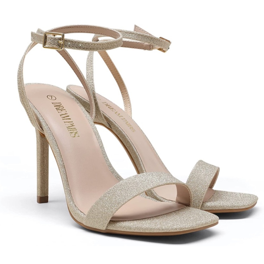 Gold Glitter Stilettos